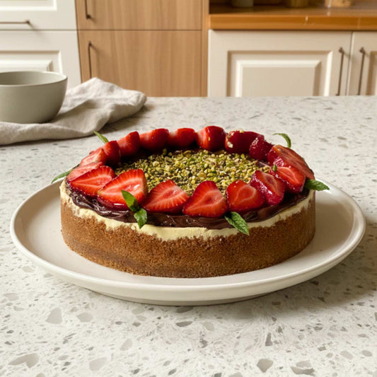 Çikolatalı Çilekli Cheesecake