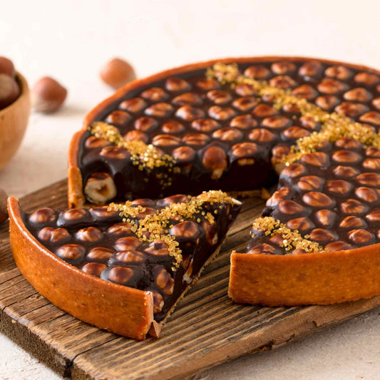 Kavrulmuş Fındıklı & Çikolatalı Ganaj Tart