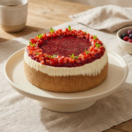 Frambuazlı Çilekli Cheesecake